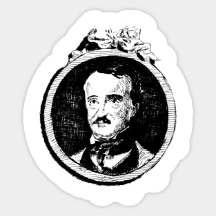 Edgar Allan Poe Portrait Sticker